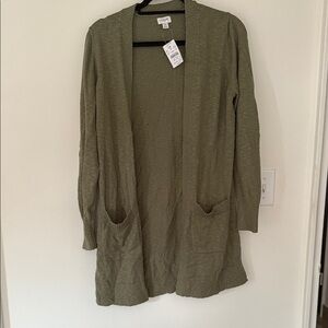 J. Crew Olive Green Women's Cardigan